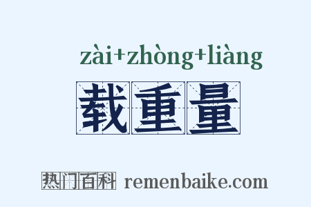 载重量是什么意思的图片